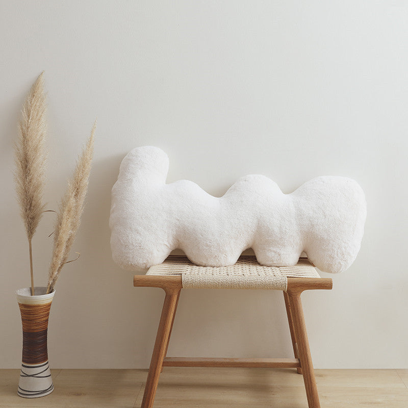 Letter Organic Style Bedside Three-dimensional Sculpture Pillow Bedroom Living Room