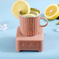 Mini máquina para hacer hielo con refrigeración rápida para bebidas y cerveza, de grado alimenticio, 400 ml, para calentar bebidas frías