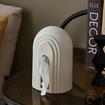 Farmhouse Instagram Style Arch Ceramic Tissue Box Decoration