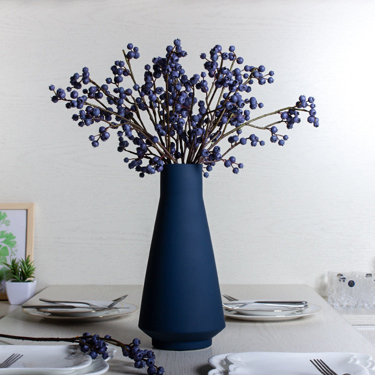 Jarrón de cerámica de estilo minimalista, artesanías para decoración del hogar