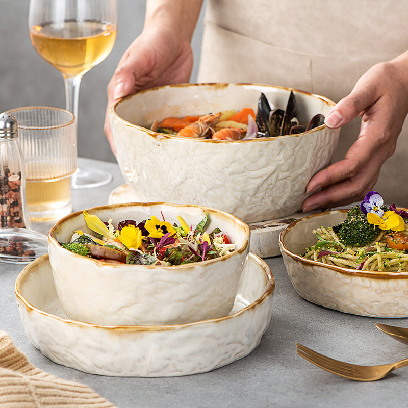 Fashion And Simple Farmhouse Style Ceramic Dishes