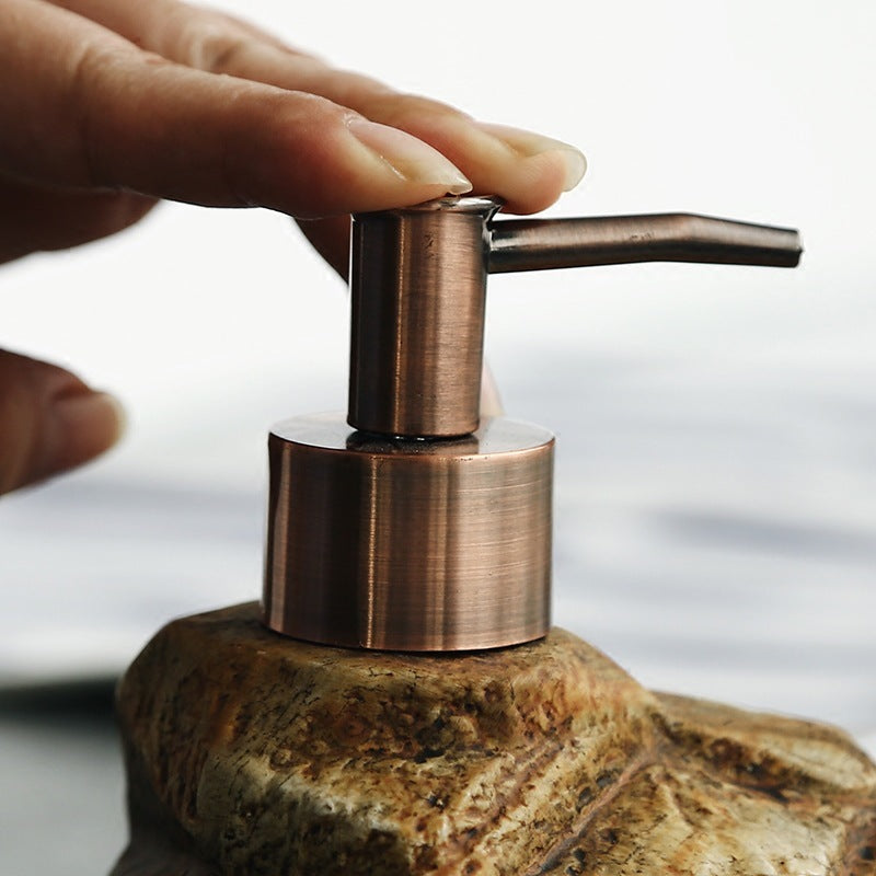 Ceramic Retro Stone Dispenser Soap Dispenser Bathroom