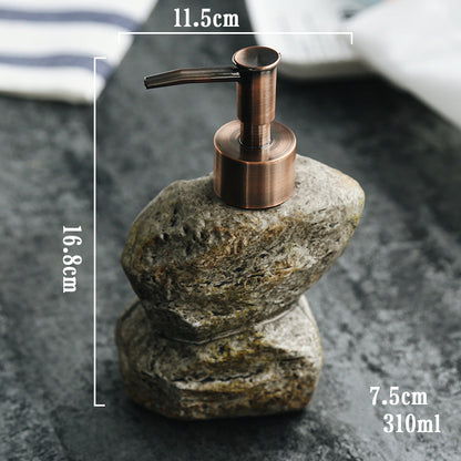 Ceramic Retro Stone Dispenser Soap Dispenser Bathroom
