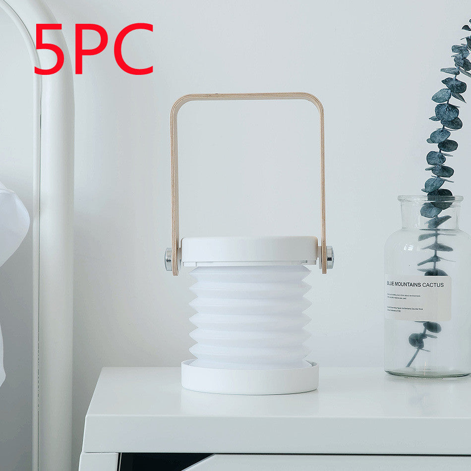 Lámpara LED de noche plegable, táctil, regulable, para lectura, portátil, recargable por USB, para el hogar