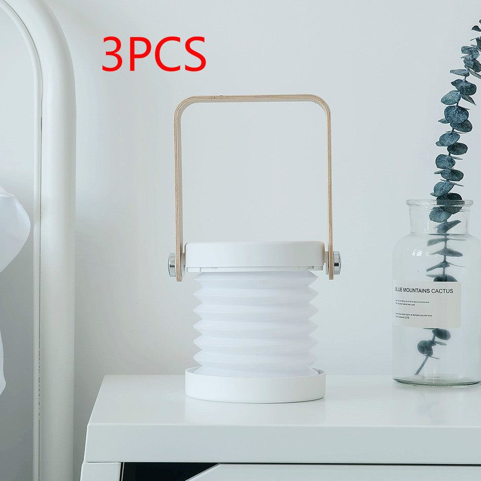 Lámpara LED de noche plegable, táctil, regulable, para lectura, portátil, recargable por USB, para el hogar