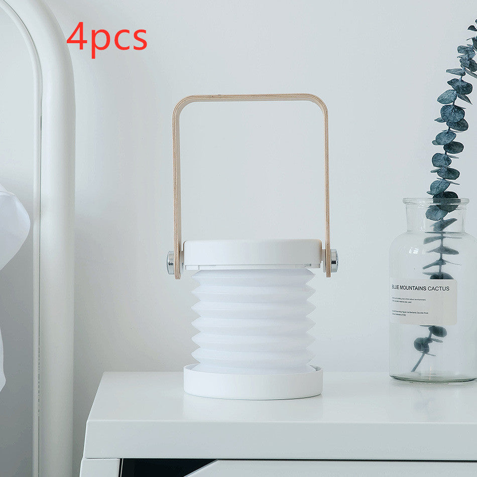 Lámpara LED de noche plegable, táctil, regulable, para lectura, portátil, recargable por USB, para el hogar