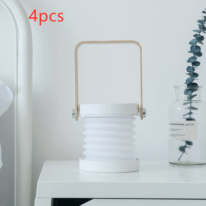 Lámpara LED de noche plegable, táctil, regulable, para lectura, portátil, recargable por USB, para el hogar