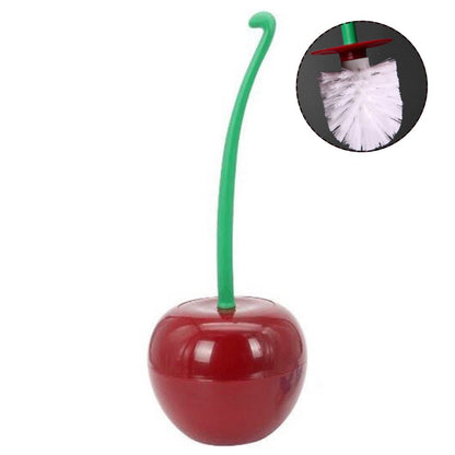 Long Handle Soft Hair Household Toilet Brush Cherry Toilet Brush Daily Necessities Creative Toilet Plastic Brush