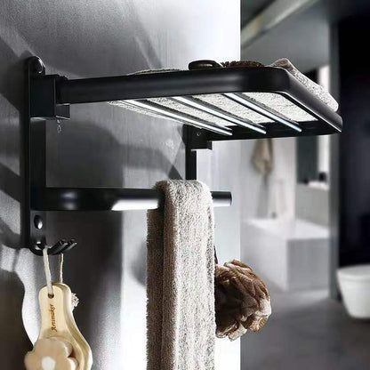 Estantería de baño plegable de aluminio perforado para baño