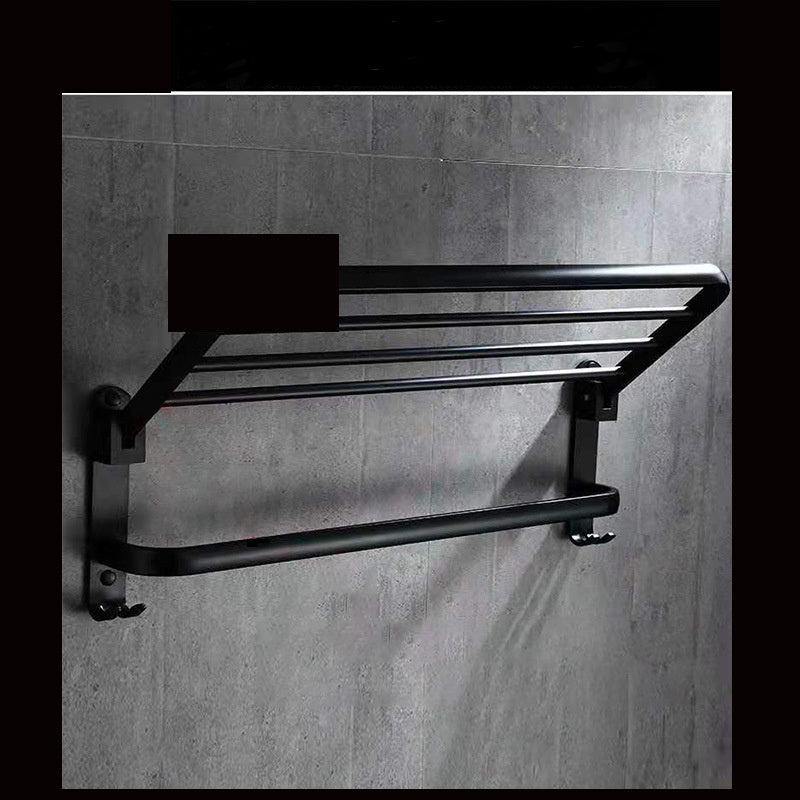 Estantería de baño plegable de aluminio perforado para baño