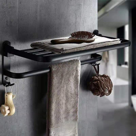 Estantería de baño plegable de aluminio perforado para baño