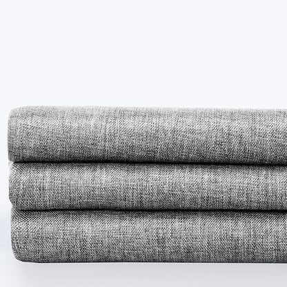 Rideaux de douche gris épais en tissu imitation lin, rideaux de bain imperméables pour baignoire de salle de bain, grande couverture de bain moderne et large