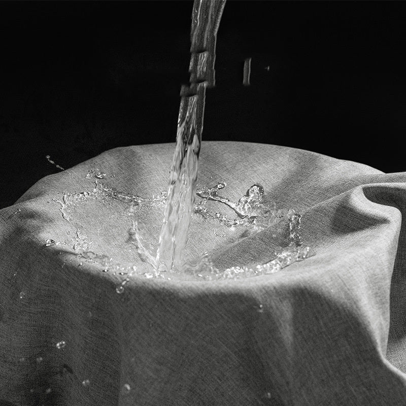 Rideaux de douche gris épais en tissu imitation lin, rideaux de bain imperméables pour baignoire de salle de bain, grande couverture de bain moderne et large