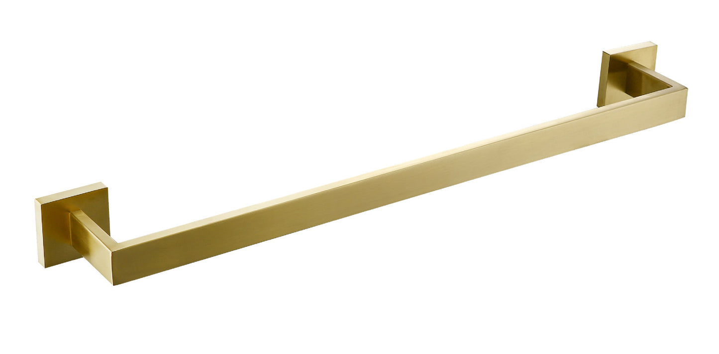 Juego de toallero de acero inoxidable para baño, herrajes para baño, estante para colgar en la pared, toallero dorado para baño