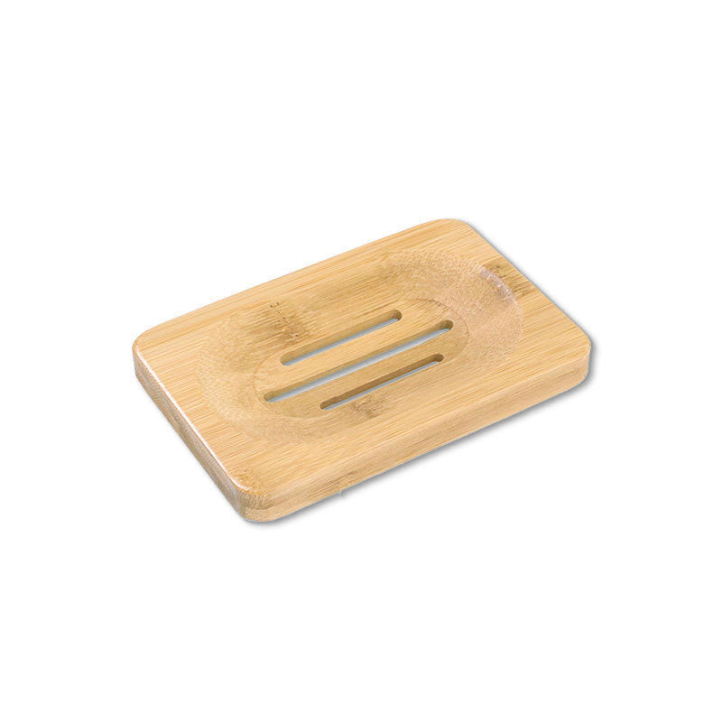 Jabonera de madera de bambú a prueba de moho y drenaje para baño