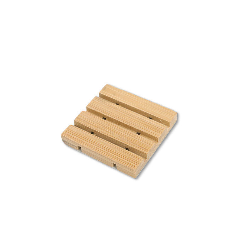 Jabonera de madera de bambú a prueba de moho y drenaje para baño