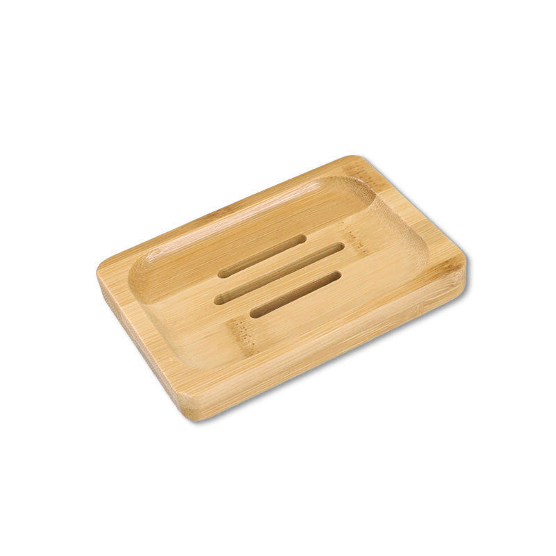 Jabonera de madera de bambú a prueba de moho y drenaje para baño