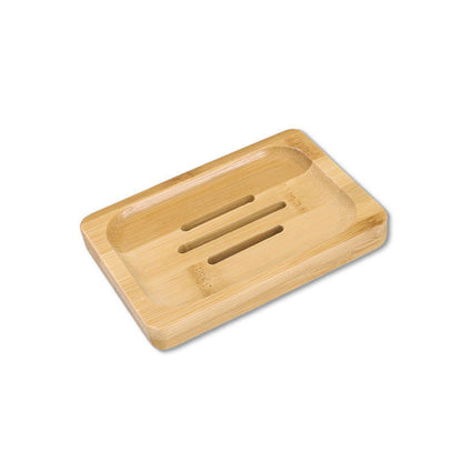 Jabonera de madera de bambú a prueba de moho y drenaje para baño
