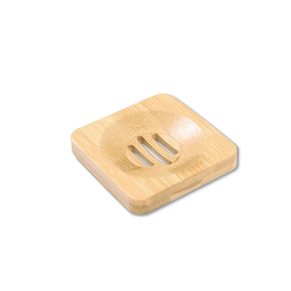 Jabonera de madera de bambú a prueba de moho y drenaje para baño