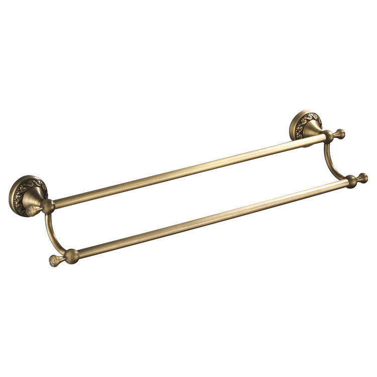 Toallero colgante para baño, material de cobre, toallero de baño antiguo retro europeo