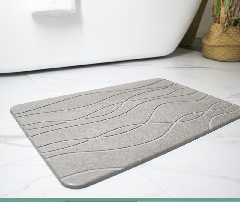 Alfombrillas de baño con diatomeas, almohadilla dura, antideslizante, absorbente, para entrada de inodoro, baño