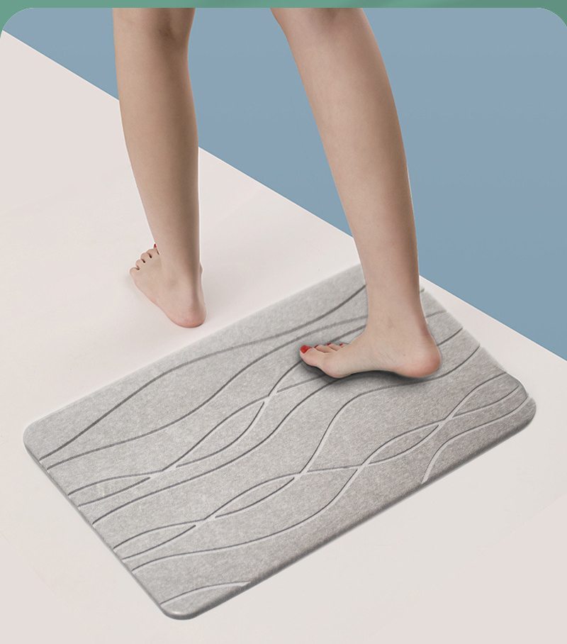 Alfombrillas de baño con diatomeas, almohadilla dura, antideslizante, absorbente, para entrada de inodoro, baño