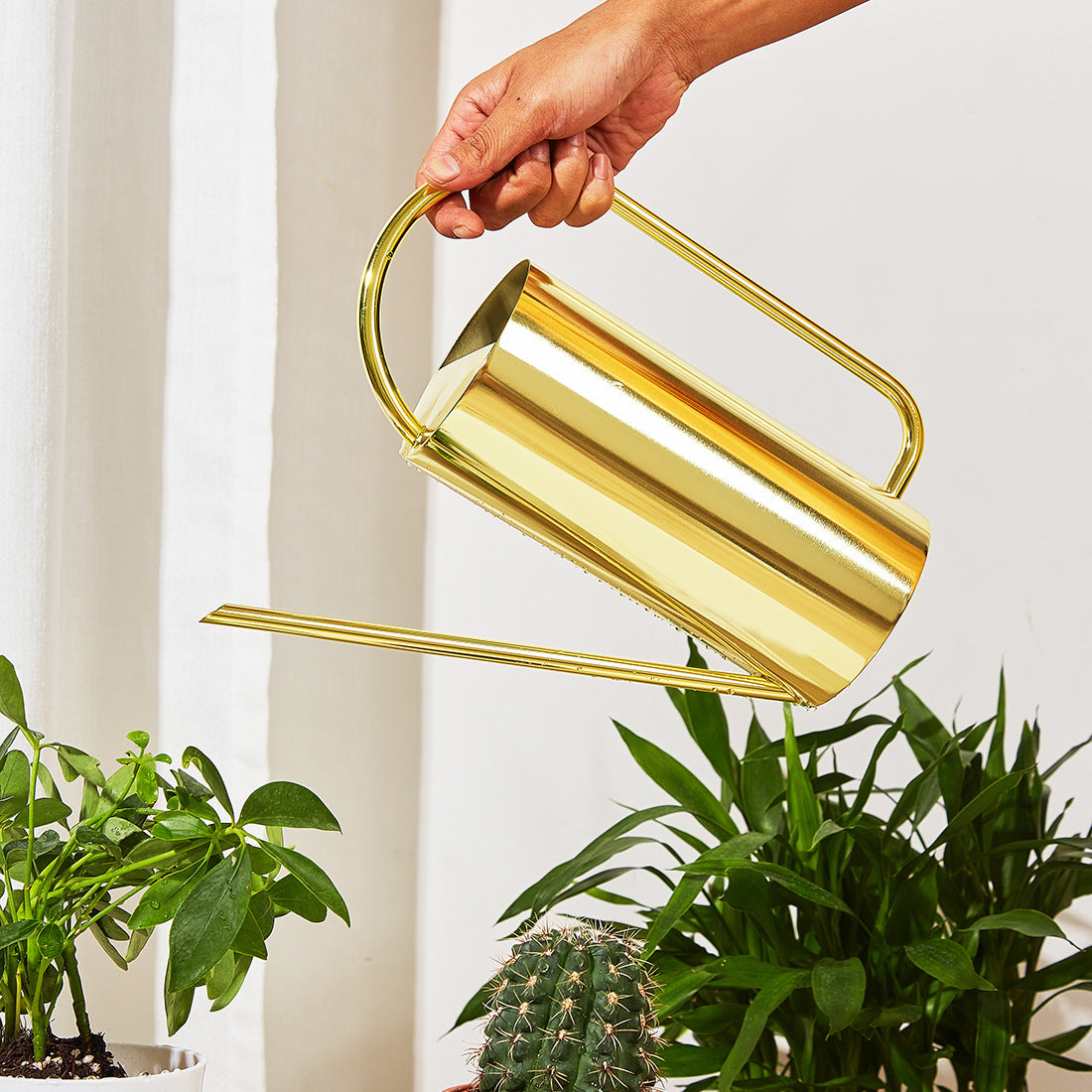 Hervidor de agua de acero inoxidable para jardinería doméstica