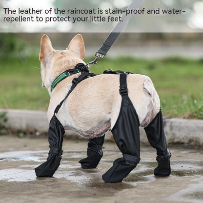 Waterproof Dog Shoes Adjustable Dog Boots Pet Breathbale Shoes For Walking Soft French Dog Shoes Pets Paws Protector Pet Products