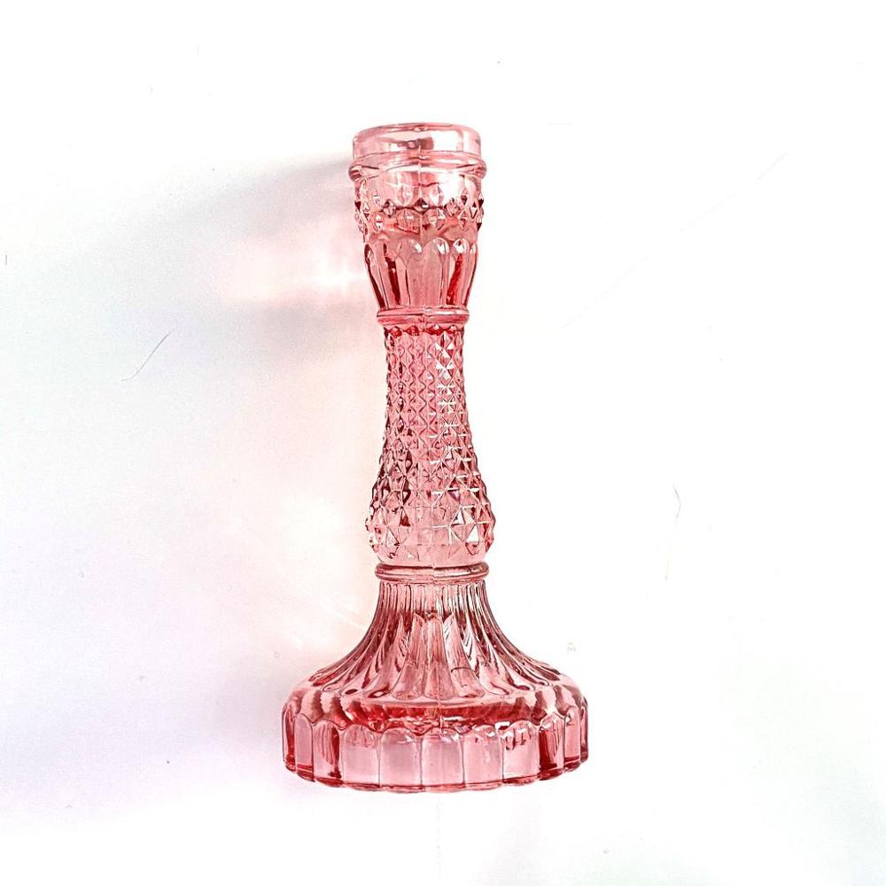 Vintage Style Stained Glass Candle Holder Decoration Dining table