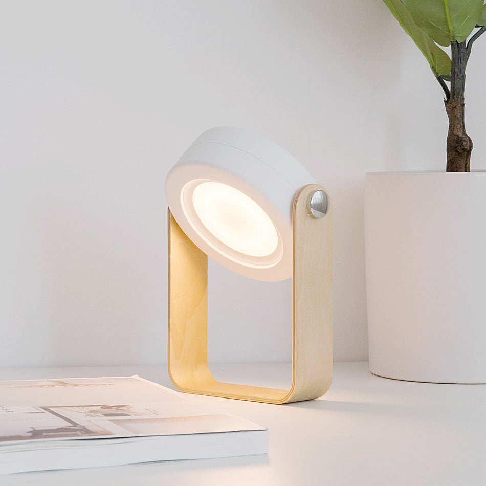 Lámpara LED de noche plegable, táctil, regulable, para lectura, portátil, recargable por USB, para el hogar