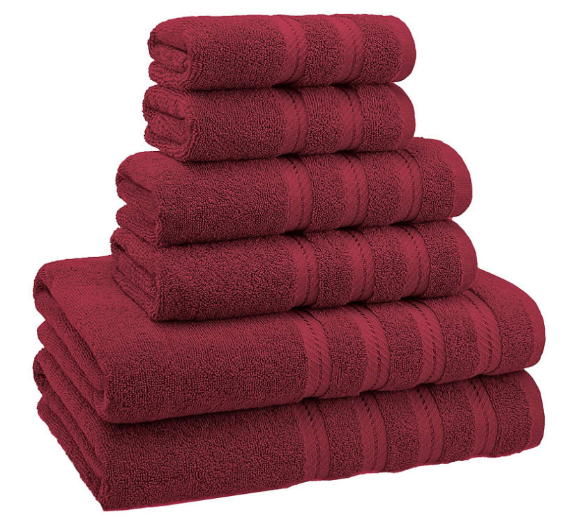Juego de toallas de baño de algodón de fibra larga absorbente