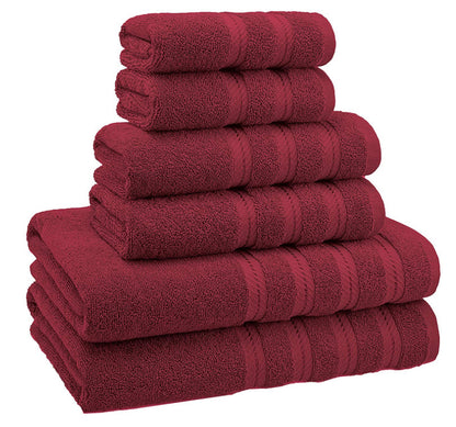 Juego de toallas de baño de algodón de fibra larga absorbente