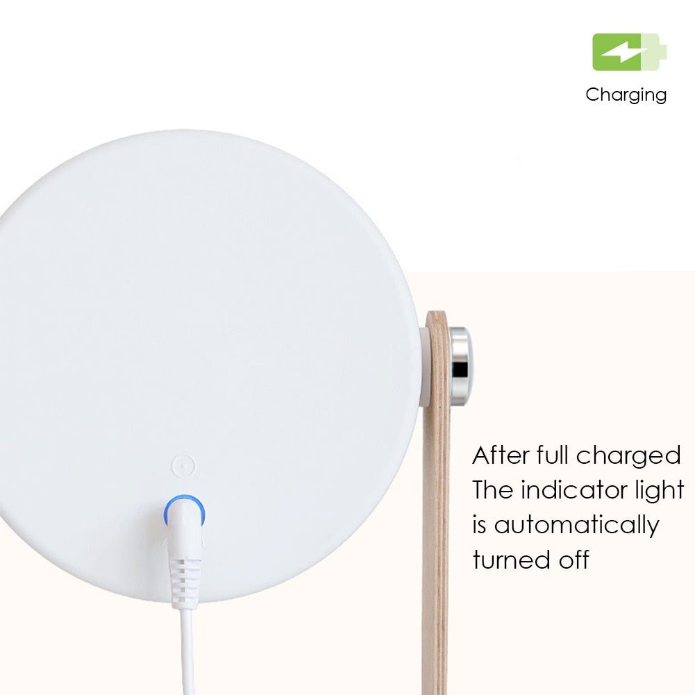 Lámpara LED de noche plegable, táctil, regulable, para lectura, portátil, recargable por USB, para el hogar
