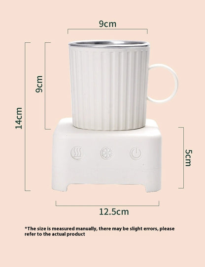 Mini máquina para hacer hielo con refrigeración rápida para bebidas y cerveza, de grado alimenticio, 400 ml, para calentar bebidas frías