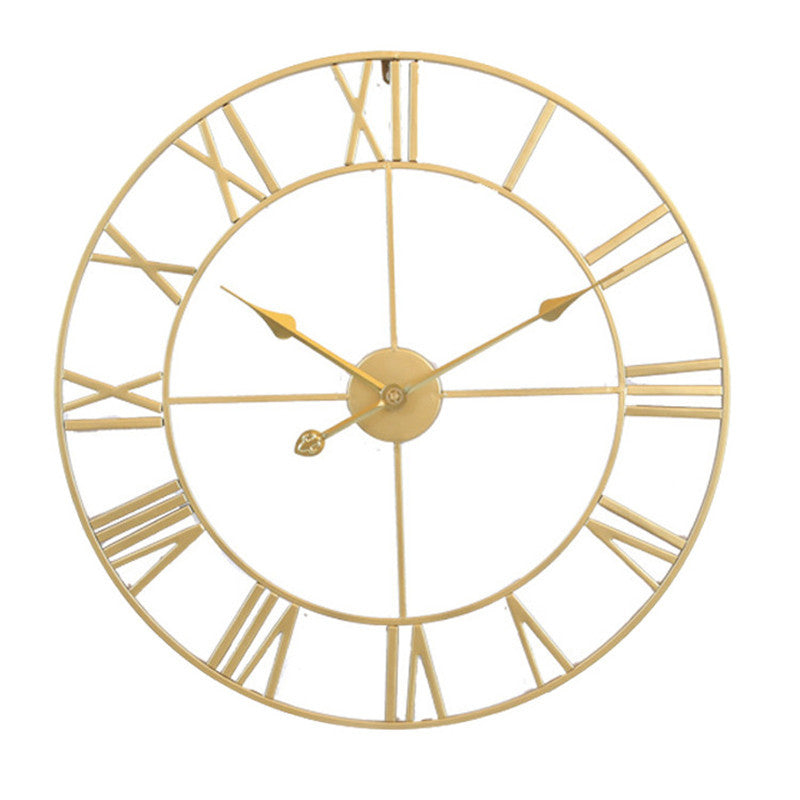 Modern Minimalist Style Decoration Creative Metal Clock