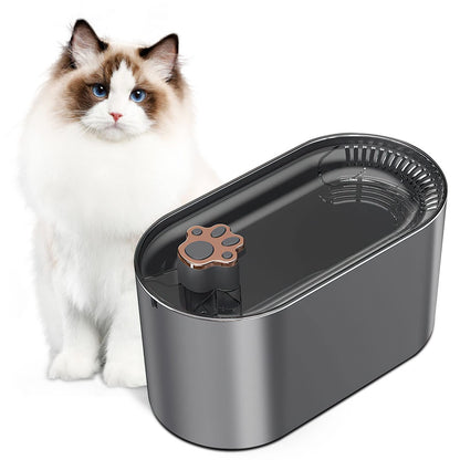 Bebedero automático con filtro para gatos de 3 l, dispensador de agua para mascotas, dispensador de agua ultrasilencioso con LED, productos para mascotas