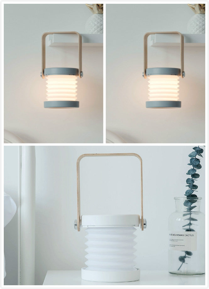 Lámpara LED de noche plegable, táctil, regulable, para lectura, portátil, recargable por USB, para el hogar