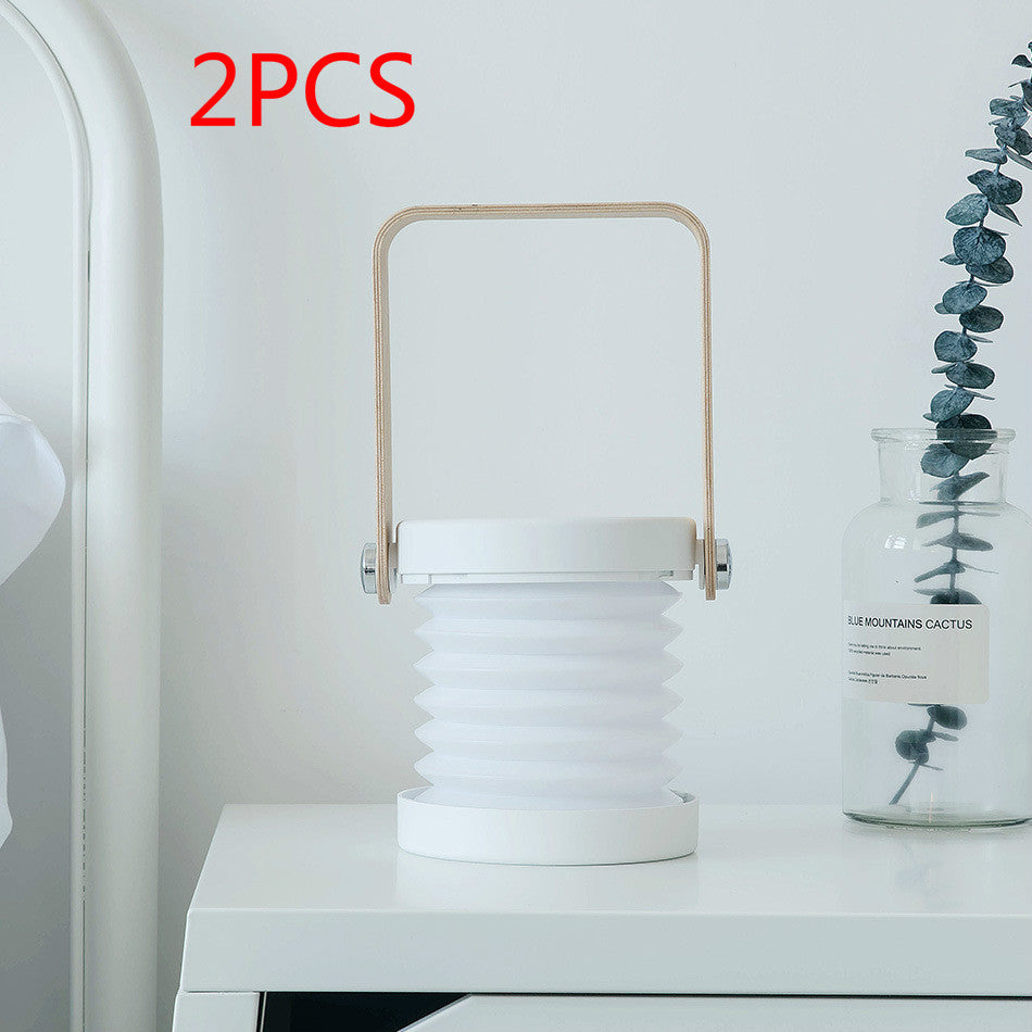 Lámpara LED de noche plegable, táctil, regulable, para lectura, portátil, recargable por USB, para el hogar