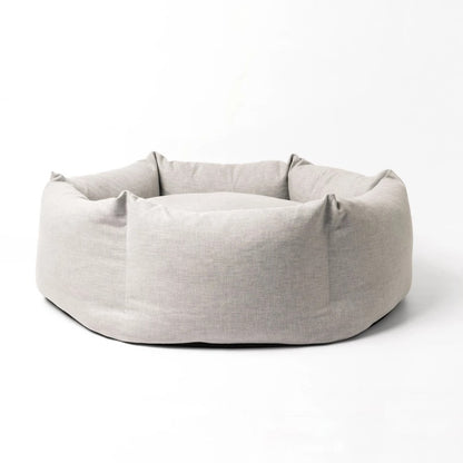 Cama para perros con forma de donut de tela suave y cómoda