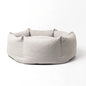 Cama para perros con forma de donut de tela suave y cómoda