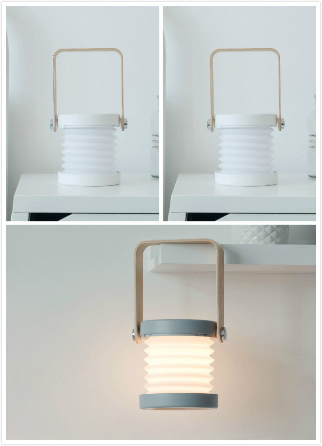 Lámpara LED de noche plegable, táctil, regulable, para lectura, portátil, recargable por USB, para el hogar