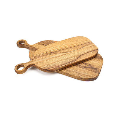 Farmhouse Style Wooden Bread Board With Handle Kitchen