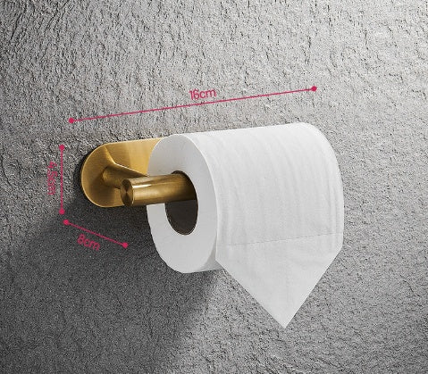 Toallero de barra simple Gancho de baño Colgante dorado para baño
