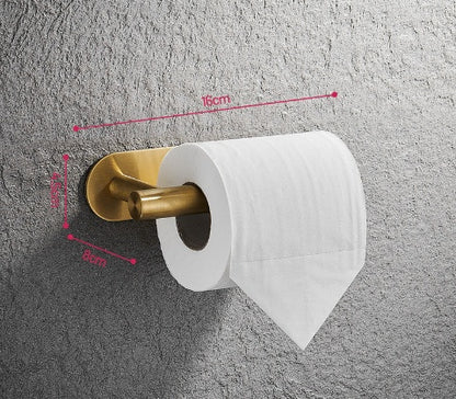 Toallero de barra simple Gancho de baño Colgante dorado para baño