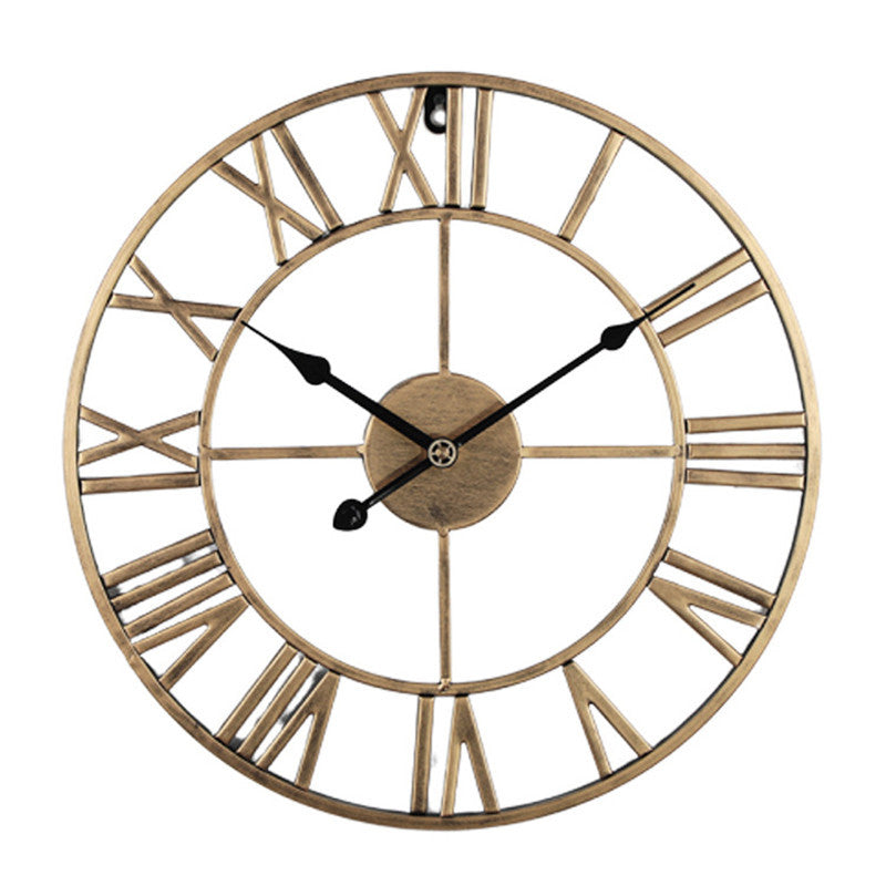 Modern Minimalist Style Decoration Creative Metal Clock