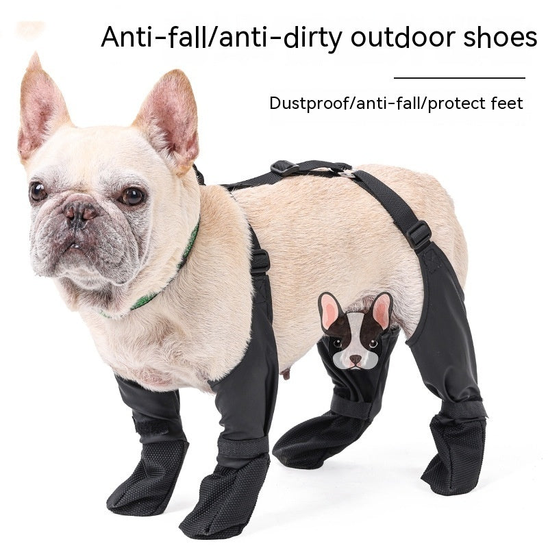 Waterproof Dog Shoes Adjustable Dog Boots Pet Breathbale Shoes For Walking Soft French Dog Shoes Pets Paws Protector Pet Products