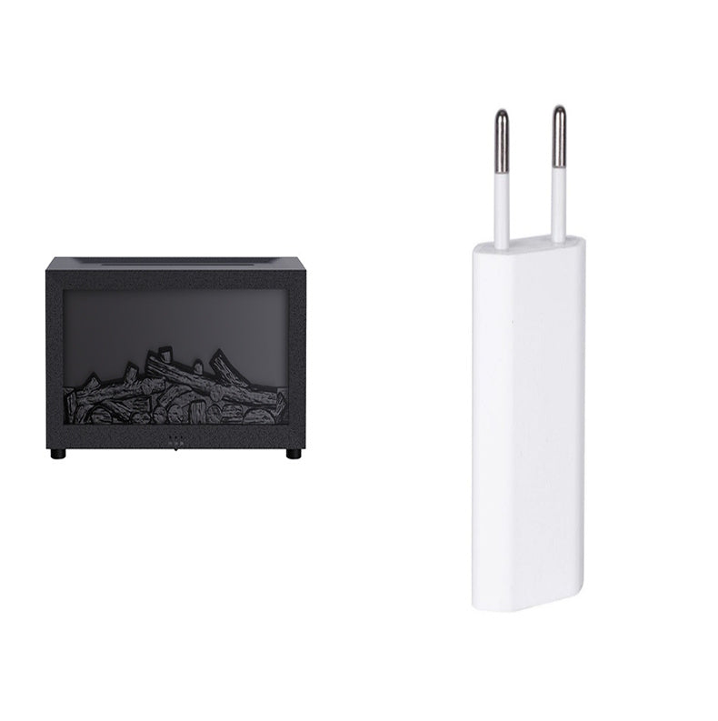 New Flame Essential Oil Diffuser Large Fog Volume Flame Humidifier 3D Flame Fireplace Lightning Machine