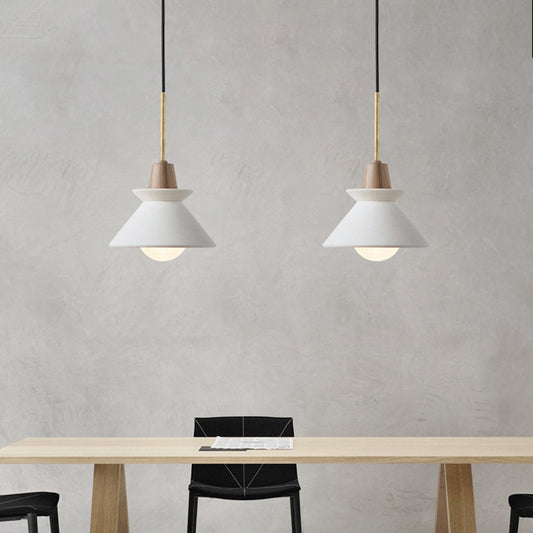 Minimalist Creative Wooden Style Cement Pendant Light Kitchen Dining Room