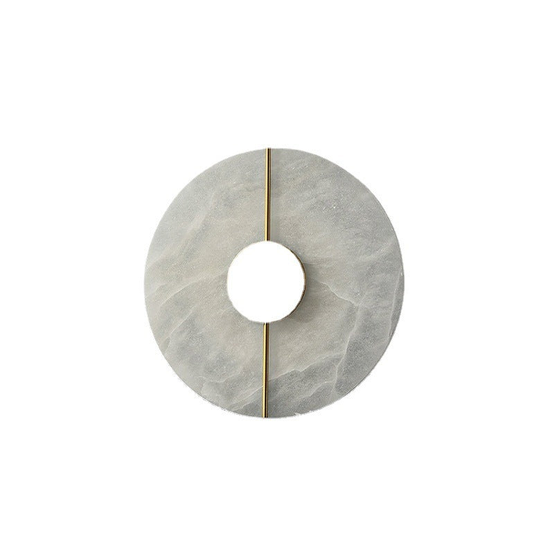Lámpara de pared de mármol para mesita de noche de dormitorio de estilo minimalista orgánico