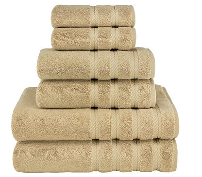 Juego de toallas de baño de algodón de fibra larga absorbente